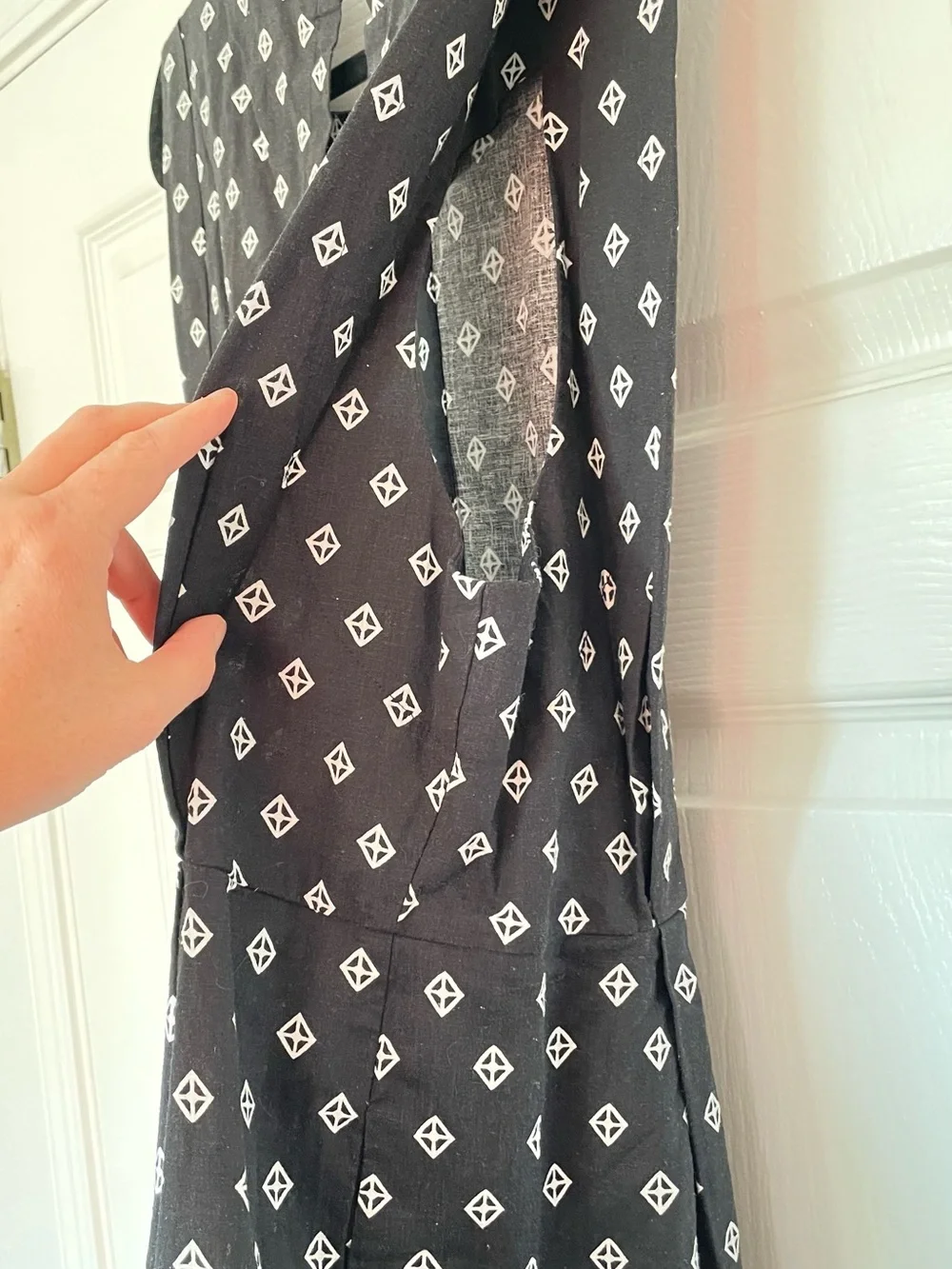Free People Ashley Diamond Print Sleeveless Romper